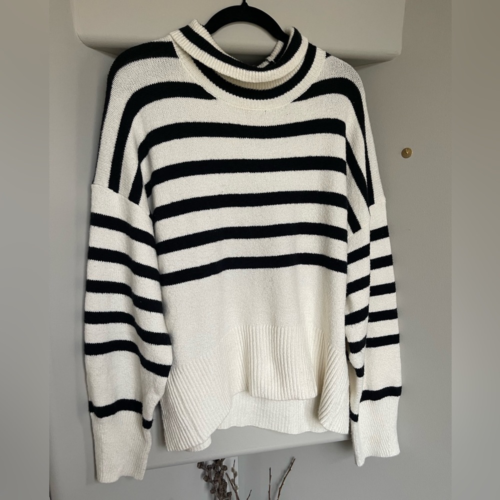 Target striped turtle neck sweater